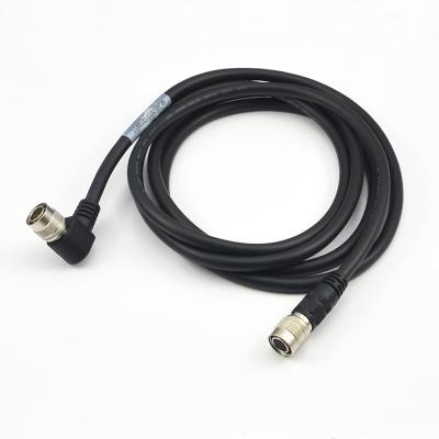 China High Flex 12 Pin Hirose Camera Cable Waterproof With 12 Pin Circular Connector for sale