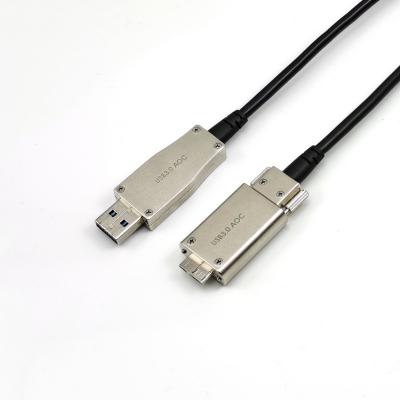 China AOC de dobra alto A ao micro cabo da visão de B 50m 5Gbps USB3 à venda