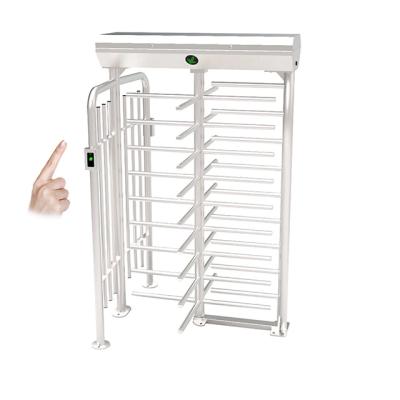 China RFID Reader or Controller and Fingerprint Controller & & RFID Reader Single Channel SUS304 Stainless Steel Cabinet and Full Height Turnstile Gate Visible Indicator for Four Arms for sale