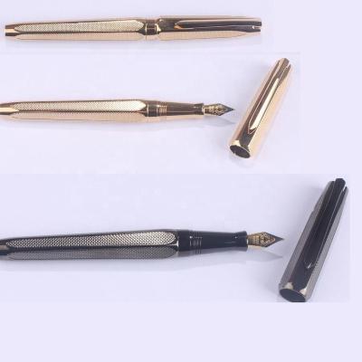 China Finance Gunmetal Sivler or Real Gold Metal Gift High Quality Fountain Pen for sale