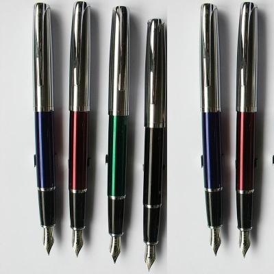 China Student Lacquer Barrel Metal Fountain Pen Translucent Luxury for sale