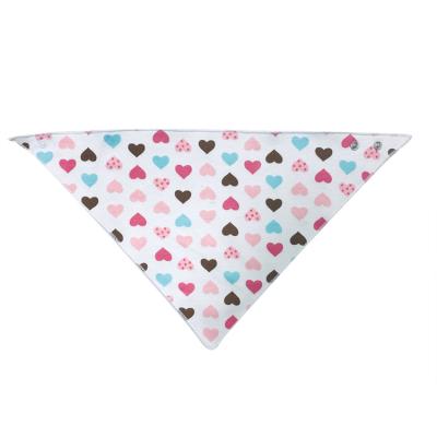 China Hot Sales Antibacterial Bandana Triangle Cotton Baby Drool Bibs White 100% Organic OEM Service Printed Avoid Wetting Baby's Clothes Backing for sale