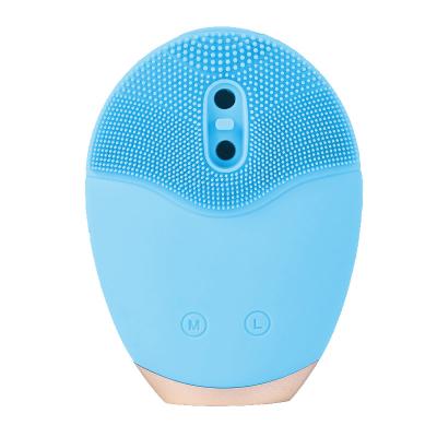 China Skin Tightening Iksbeauty 3 in 1 Sonic Facial Vibration Cleansing Brush Soft Silicone Face Cleaner with Massage Device for sale