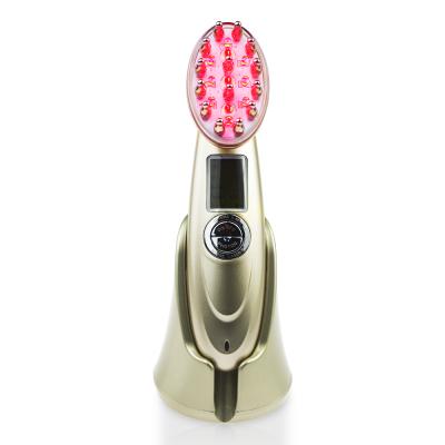 China Household Home Infrared Function Scalp Massager Comb Laser Hair Growth Vibration EMS Anti Loss Hair Combs for sale