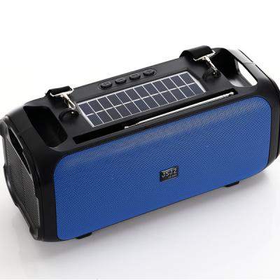 China free shipping hot selling portable outdoor phone function solar power speaker,bluetooth speaker with solar charging for sale