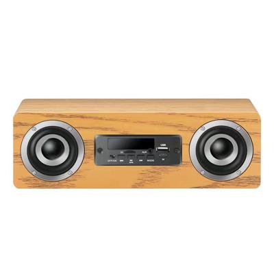 China New S2 Function Phone Speaker U Disk TF Card Multi-Function Wood Stain Radio Border Private Model S2 Wooden Bluetooth Speaker for sale