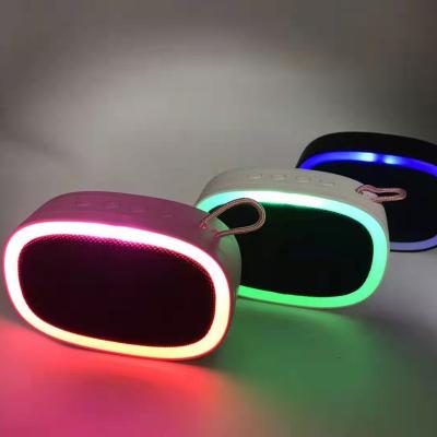 China 2021 New Arrival Portable Colorful Light LED BT Wireless Speaker Phone Function for sale