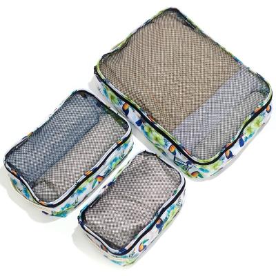 China Water Resistant/Portable 3 In 1 Organizer Bag Shorage Bag Travel Partners Machine Washable Foldable Packing Cubes For Travel for sale