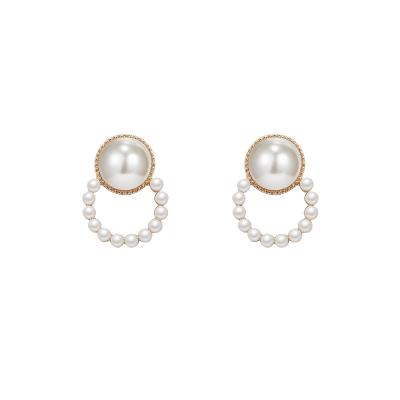 China TRENDY Hot Sale Fashion Pearl Earrings Designs Jewelry For Trendy Women Gift White Party for sale