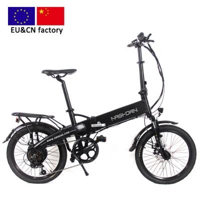 China Aluminum Alloy 20 Inch Electric Folding Bike EU Factory No Antidumping Duties 36V Small Shockingproof Foldable E Bike G2002A for sale