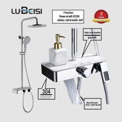 China 2022 Popular Modern Hot Sale Cheapest Hot Selling Slide Bar Bathroom Shower Faucets Mixer Set And Products Store Rack Wall Mounted Shelves for sale