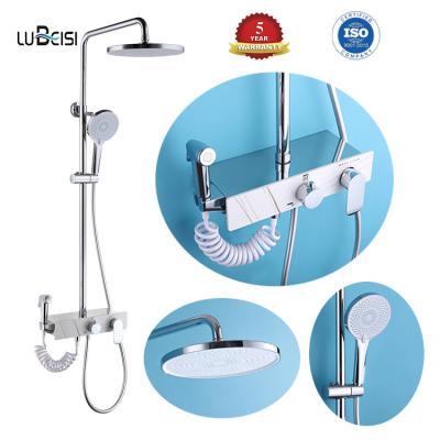 China With Hot And Cold Hot And Cold Design Bathroom Set 2022 Faucet Shower Bath Slide Bar Popular for sale