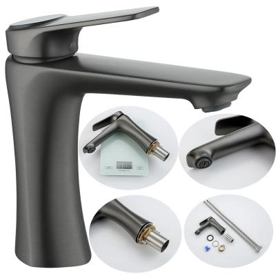 China 2022 Popular Luxury Washroom Basin Faucet Factory Price Washroom Bathroom Platform Mounted Brass Basin Faucets Hot Cold Mixer for sale