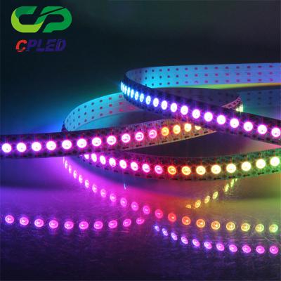 China Outdoor Full Color Programmable Lighting 5V RGB SMD 5050 Pixel Smart Flex Digital LED Strip IC WS2812B SK6812 144 Decoration For Building for sale