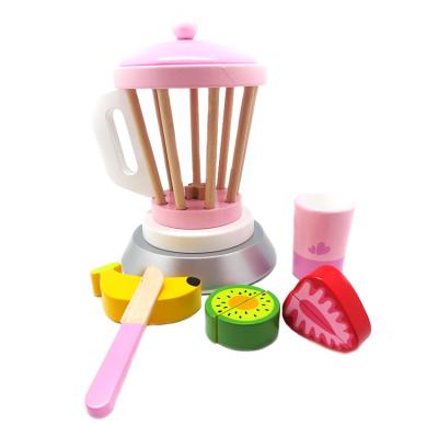 China Toy Factory Wholesale Wooden Funny Educational Toy Set Cup Fruit Holder Juice Wooden Kitchen Toys for sale