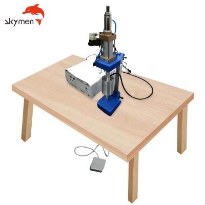 China SKYDIVERS 35khz 500w 28khz 800w Rod Ear Loop Ultrasonic Ultrasound Pneumatic Plastic Welding Machine for sale