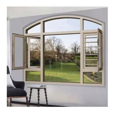 China Folding Screen Aluminum Roll Up Aluminum Casement Window Price Single And Double Window Casement Window Profile Nepal Shutter Window Casement March for sale