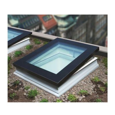 China Auto Plants Roof Skylight Window Double Balcony Skylight Double Stained Glass Skylight Windows for sale