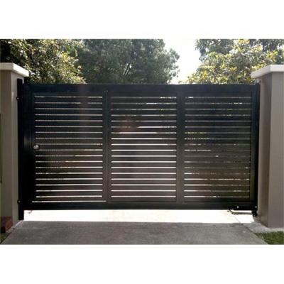 China Modern Main Entry Door Designs Outside House Double Sliding Yard Powder Coated Aluminum Security Door for sale