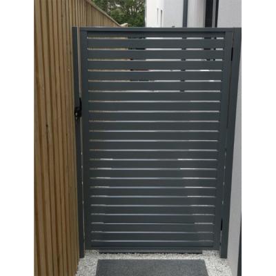 China New Style Modern Horizontal Single Panel Modern Main Aluminum Pedestrian Driveway Gate Designs For Home for sale