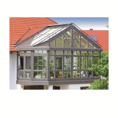 China China Latest Designs Modern Free Standing Villa Sunroom Glass Aluminum Frame Winter Garden for sale