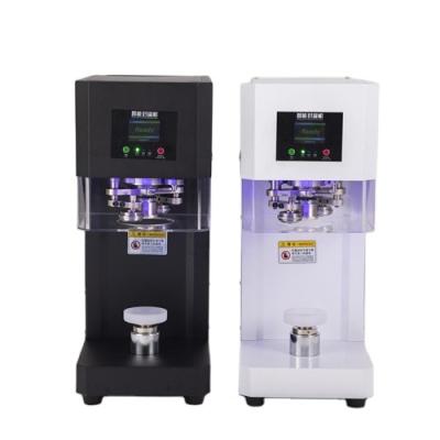 China Food cans sew machine RY-FGJ-100D fully automatic intelligent sealing machine for tea/beverage cans/boxes/bowls/PET/milk cups shop for sale