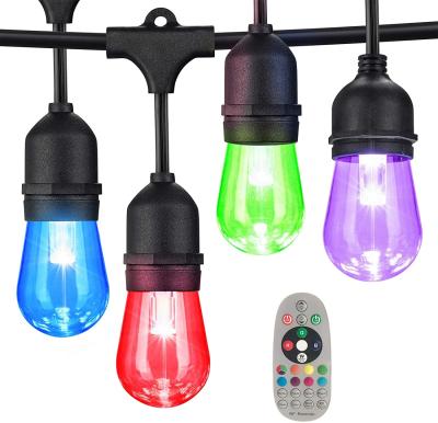 China Commercial Light Garden RGB String Light for Patio Backyard Christmas Holiday Party for sale