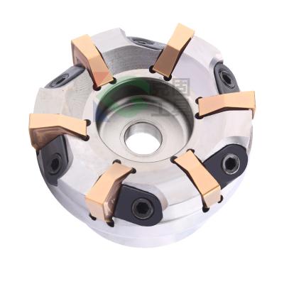 China Widely New Design 90 Degree Indexable Double Sided Face Milling Cutter CNC Cutter Head Fast Feeding 45 Degree Milling Cutter CNC for sale