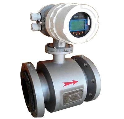 China Acrylic Painted Carbon Steel Electromagnetic Water Flow Meter (EMF Flow Meter) for sale