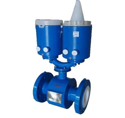 China Acrylic painted carbon steel Electronic battery operated electromagnetic flow meter calibration for sale