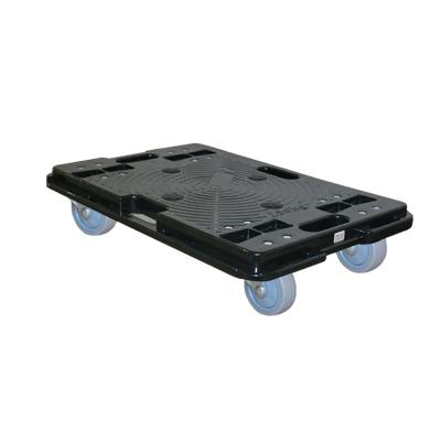 China 4 Wheels Logistics Strong Heavy Duty Plastic Roller Dolly Logistics Trolley Car Dolly for sale