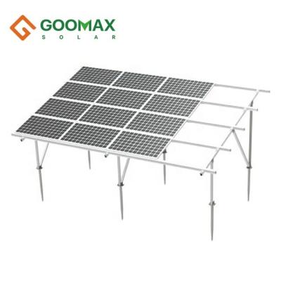 China 5kw 10kw 20kw Solar System Adjustable Ground Bracket Aluminum Screw Base Structure Aluminum Earth Support System for sale