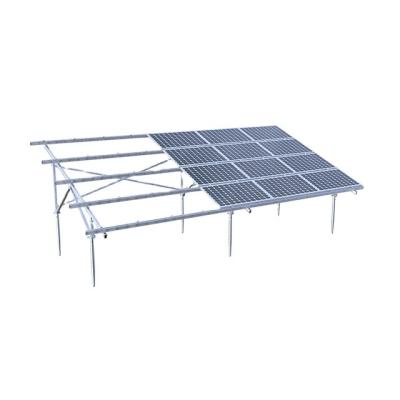 China 5kw10kw20kw50kw Solar System Adjustable Bracket Structure Aluminum Earth Mounting System for sale