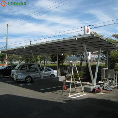 China New Products Easy and Quick Installation Solar Powered Parking Shed Carport System PV Solar Powered Parking Lots Rack for sale