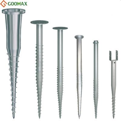 China Iron Ground Screw Spike For Pv Panel Solar Mounting System for sale