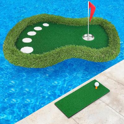 China Floating Golf Mat G.W 2.5kgs for Backyard Pool WOOWAVE Custom Practice Game Water Sport for sale