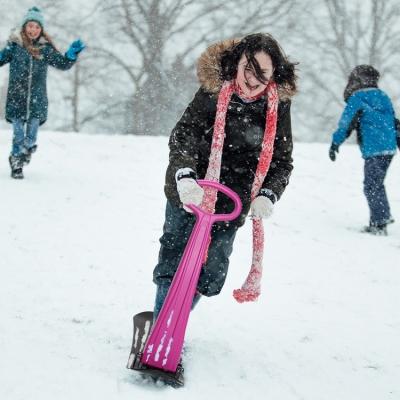 China Child Snow Scooter Sledge Snow Sleds Plastic Ski Scooter Item Size 36*32*10inch for sale