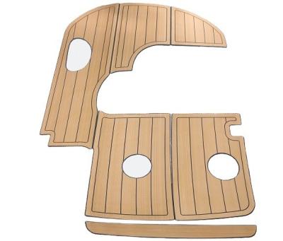 China 2400mm * 800mm Woowave Marine Boat Decking Modern Design Customized with 3M Adhesives for sale