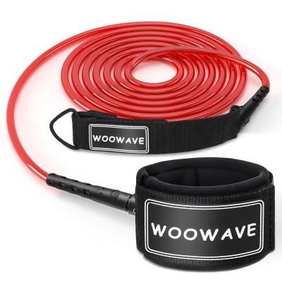 Κίνα WOOWAVE Surf Leash Straight Leash TPU Surfboard Leashes για SUP Αποσυναρμολογητέος εξοικονόμος σιδηροδρόμων προς πώληση