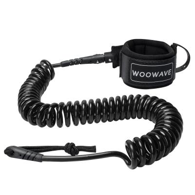 China WOOWAVE Coiled Paddle Board Leash Your Ultimate Safety Solution for Lakes Rivers for sale