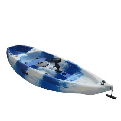 China Professional Fishing 2.2M Blue Sit On Top Kayak with Pedal and 60kgs/132lbs Load Capacity for sale