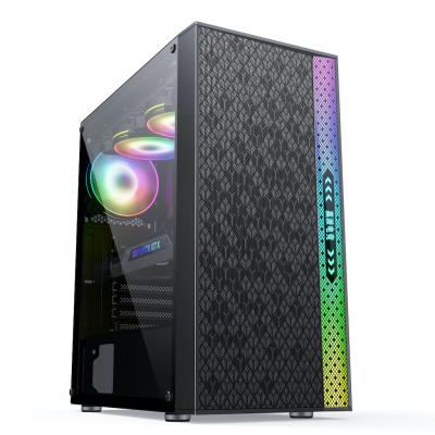 China With High Quality Side Panel Window SAMA ATX Gaming Case Contracted Computer Game Tempered Glass PC Enclosure Cabinet for sale