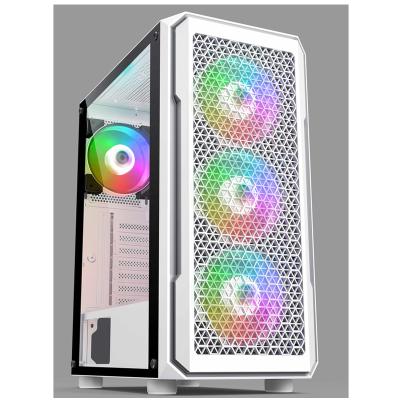 China With SAMA Gaming PC Hot Selling White Cooling Case The Good Side Panel Window ATX for sale