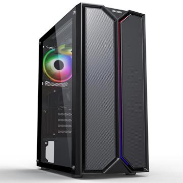 China With Side Panel Window SAMA ARGB Stripe Entry Level Hot Selling Gaming PC Case for sale