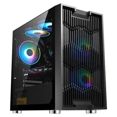 China With SAMA OEM Front ATX Front ATX Plastic Gaming PC Case Side Panel Window Computer Case for sale