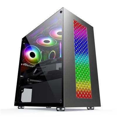 China PC Gaming Case ARGB Sidestrip ATX PC Gaming Micro SAMA OEM SAMA Gaming Desktop Computer for sale