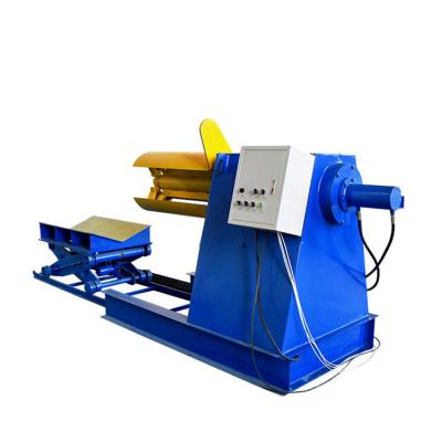 China New industrial profile hydraulic decoiler with pressing arm support system for sale