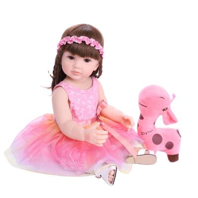 China Cute Bebe Reborn Dolls 55cm Soft Silicone Babies Doll Fashion Soft Toy Newborn Reborn Baby Dolls Soft Baby Toys For Girls Princess Kid for sale