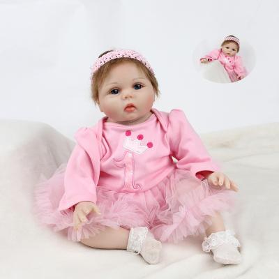 China Soft Reborn Realistic Silicone Baby Toy Cute Newborn Dolls For Girls Princess Children's Toy 2021 for sale