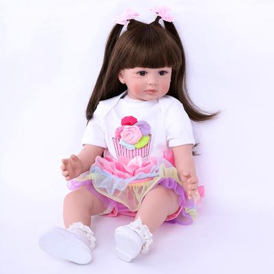 China Soft Silicone Toddler Girl Reborn Doll Cute Silicon Baby Dolls 022 for sale